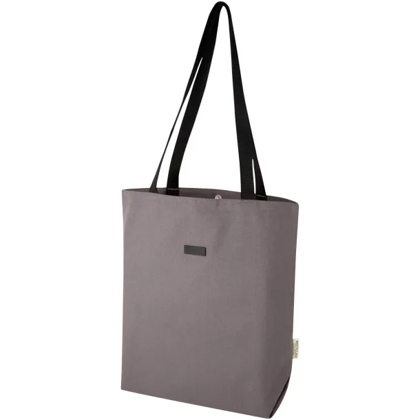 Joey GRS recycled canvas versatile tote bag 14L - Unbranded Grey