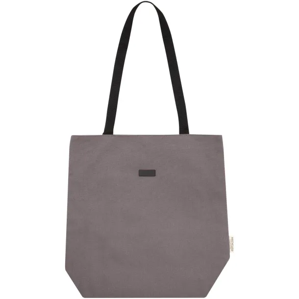 Joey GRS recycled canvas versatile tote bag 14L Grey