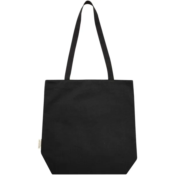 Joey GRS recycled canvas versatile tote bag 14L Solid black