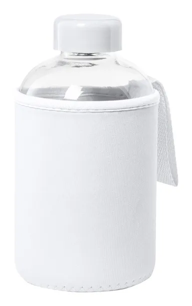 Tesso glass sport bottle White