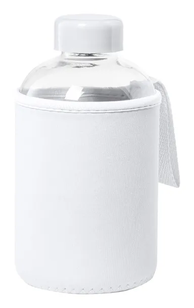 Tesso glass sport bottle White