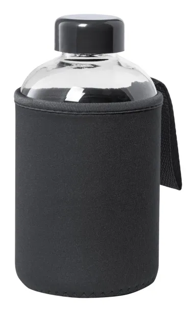 Tesso staklena sportska boca, 600 ml Crna