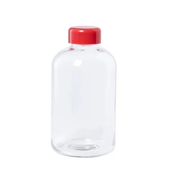 Tesso staklena sportska boca, 600 ml Crvena
