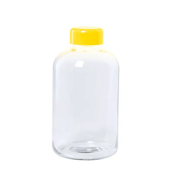 Flaber glass sport bottle Yellow