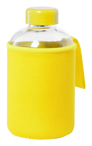 Flaber glass sport bottle Yellow