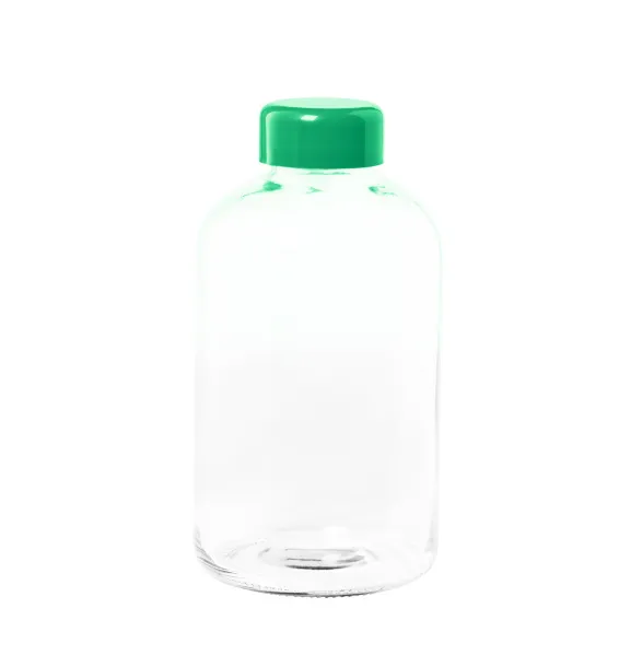 Flaber glass sport bottle Green