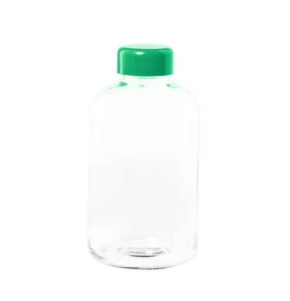 Flaber glass sport bottle Green