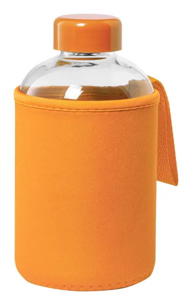 Flaber glass sport bottle Orange