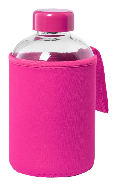 Flaber glass sport bottle Pink