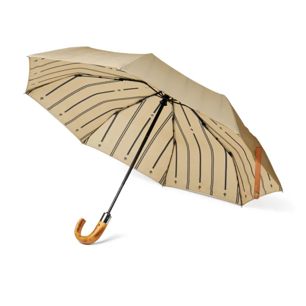  VINGA Bosler AWARE™ recycled pet 21" foldable umbrella - Vinga beige
