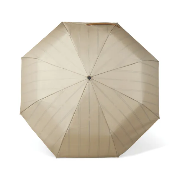  VINGA Bosler AWARE™ recycled pet 21" foldable umbrella - Vinga beige