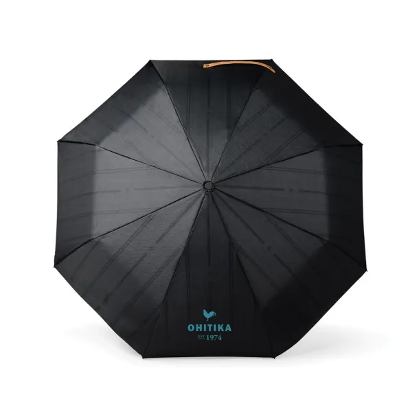  VINGA Bosler AWARE™ recycled pet 21" foldable umbrella - Vinga Black 