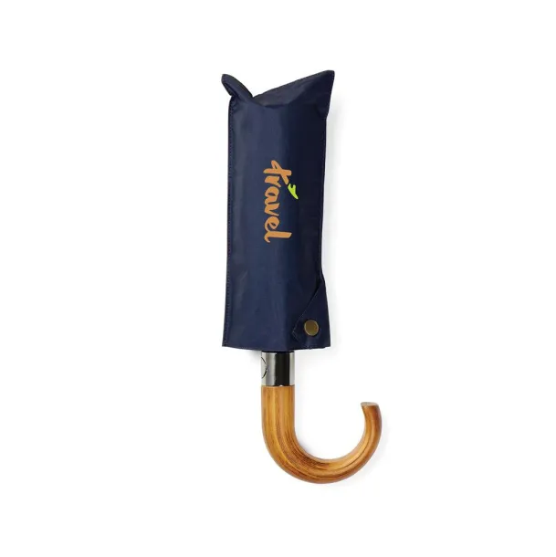  VINGA Bosler AWARE™ recycled pet 21" foldable umbrella - Vinga navy 