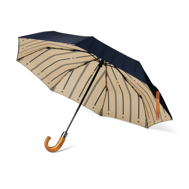  VINGA Bosler AWARE™ recycled pet 21" foldable umbrella - Vinga navy 