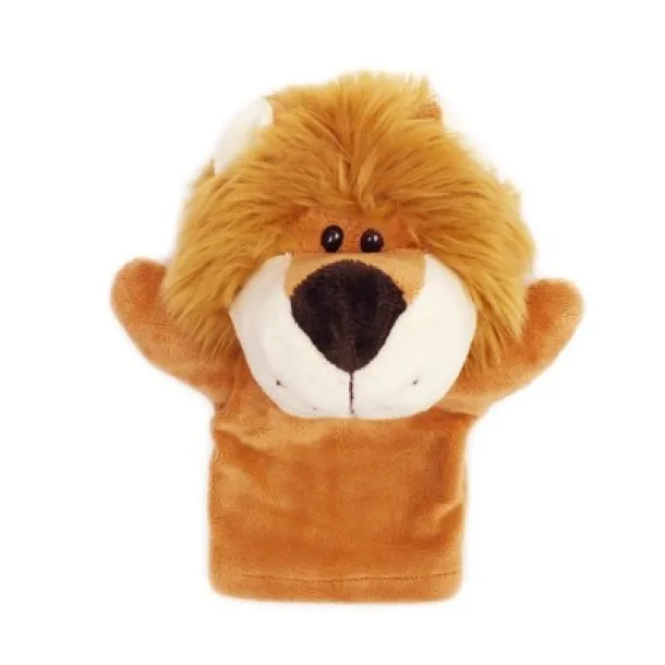 Hunter Plush lion, hand puppet brown