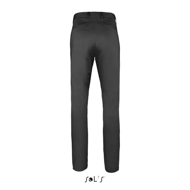  SOL'S JARED MEN - SATIN STRETCH TROUSERS - SOL'S Black