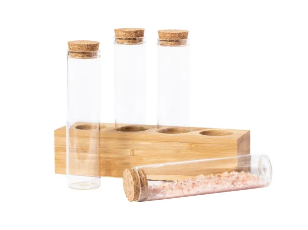 Galangal spice holder set Transparent Natural