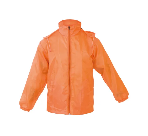 Grid raincoat Orange