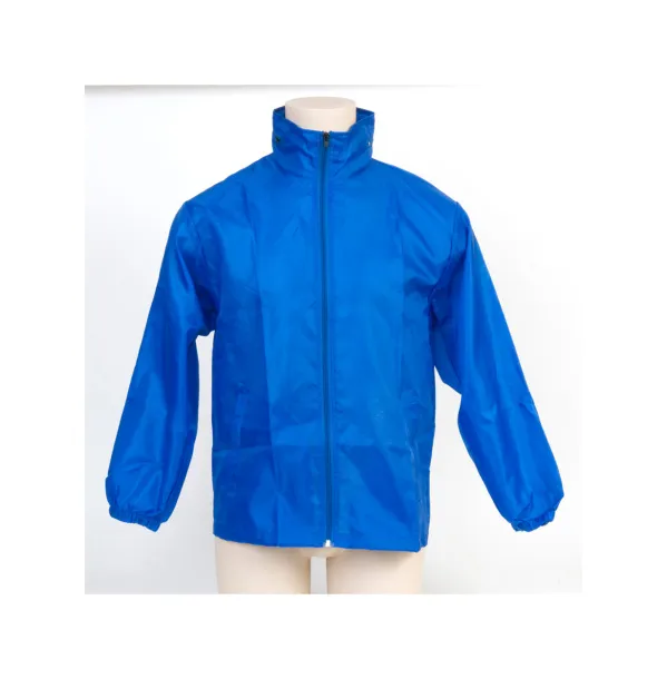 Grid raincoat Blue