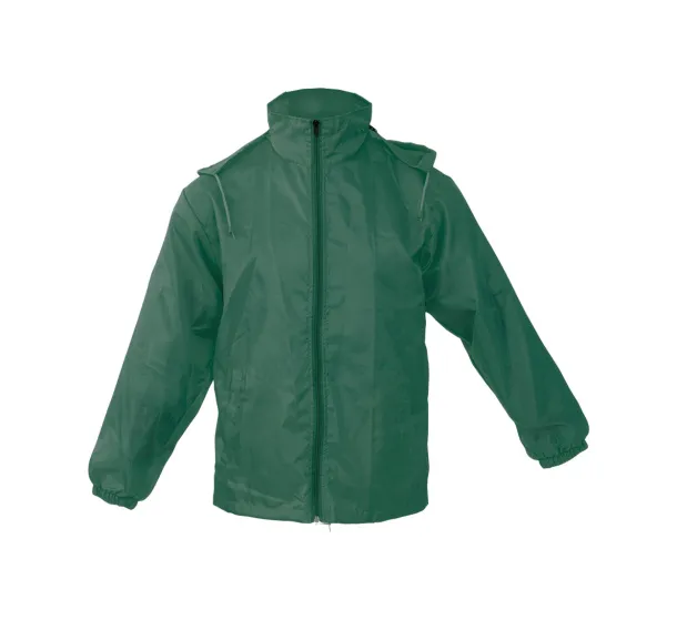 Grid raincoat Dark green