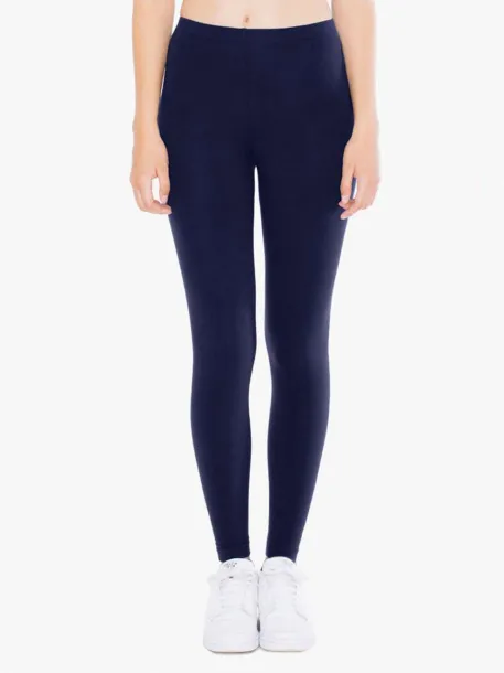  WOMEN'S COTTON SPANDEX JERSEY LEGGING - American Apparel Oxford Navy