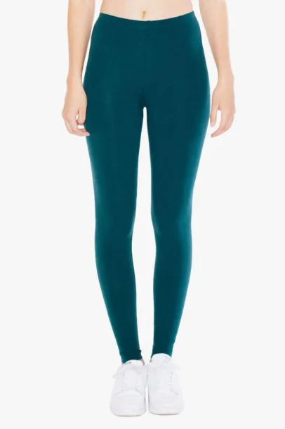  WOMEN'S COTTON SPANDEX JERSEY LEGGING - American Apparel Bottle Green