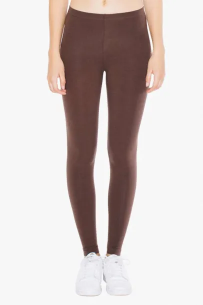  WOMEN'S COTTON SPANDEX JERSEY LEGGING - American Apparel Brown