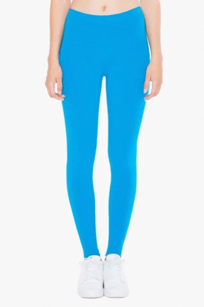  WOMEN'S COTTON SPANDEX JERSEY LEGGING - American Apparel Teal