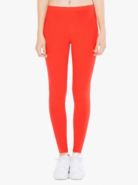  WOMEN'S COTTON SPANDEX JERSEY LEGGING - American Apparel Red