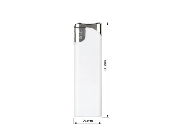 ULTIMA PRO electronic plastic lighter - ITEK White