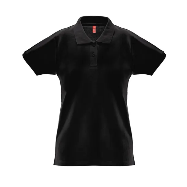 THC MONACO WOMEN Ženska polo majica, 240 g/m² Crna