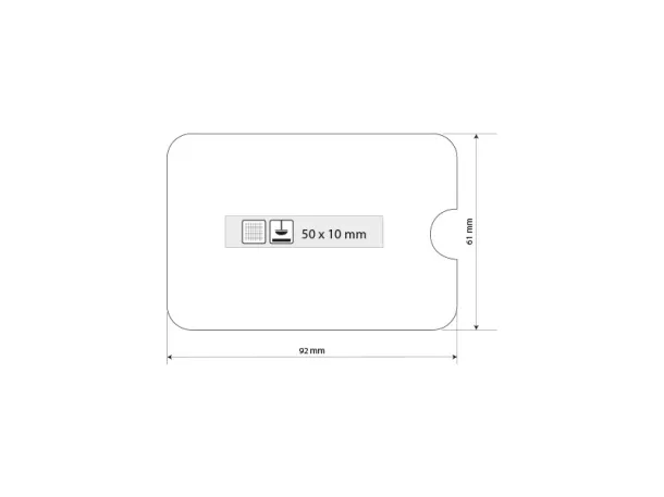 COVER RFID protective case for card White