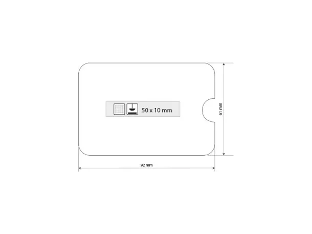 COVER RFID protective case for card White