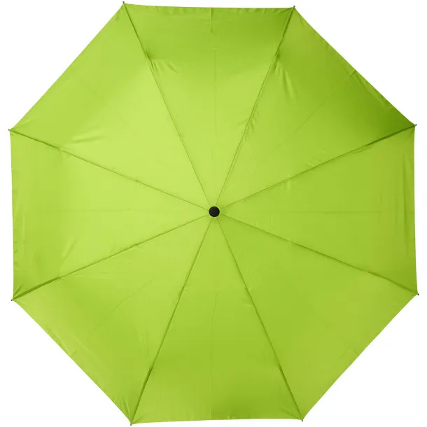 Bo 21" fold. auto open/close recycled PET umbrella Lime