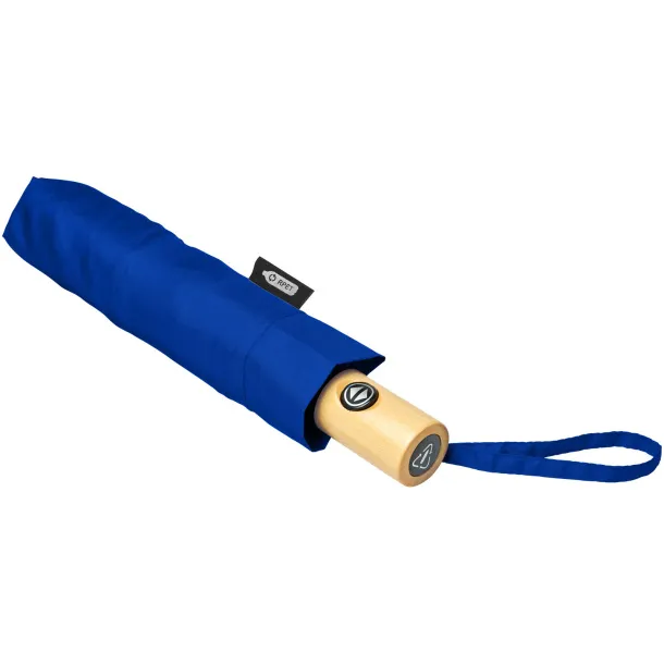 Bo 21" fold. auto open/close recycled PET umbrella Royal blue