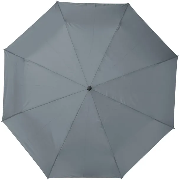 Bo 21" fold. auto open/close recycled PET umbrella Grey