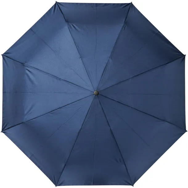 Bo 21" fold. auto open/close recycled PET umbrella Navy Blue