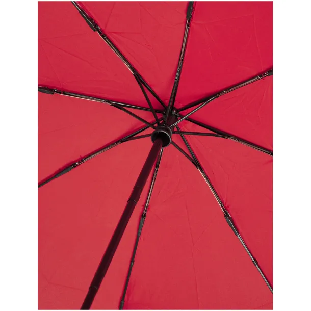 Bo 21" fold. auto open/close recycled PET umbrella Red