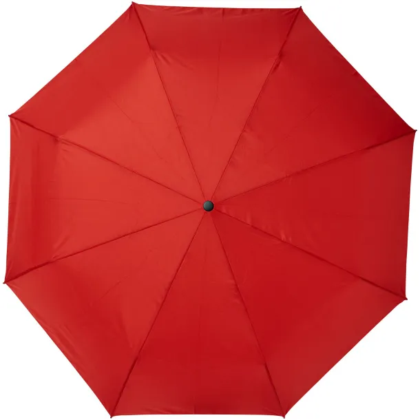 Bo 21" fold. auto open/close recycled PET umbrella Red