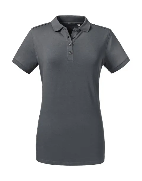  Ladies' Tailored Stretch Polo - Russell  Convoy Grey