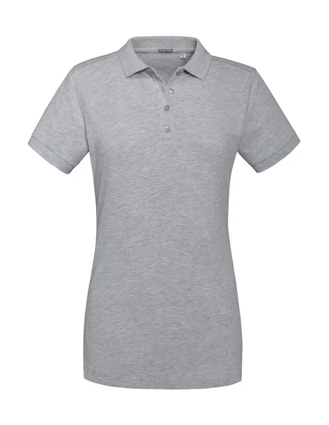  Ladies' Tailored Stretch Polo - Russell  Light Oxford