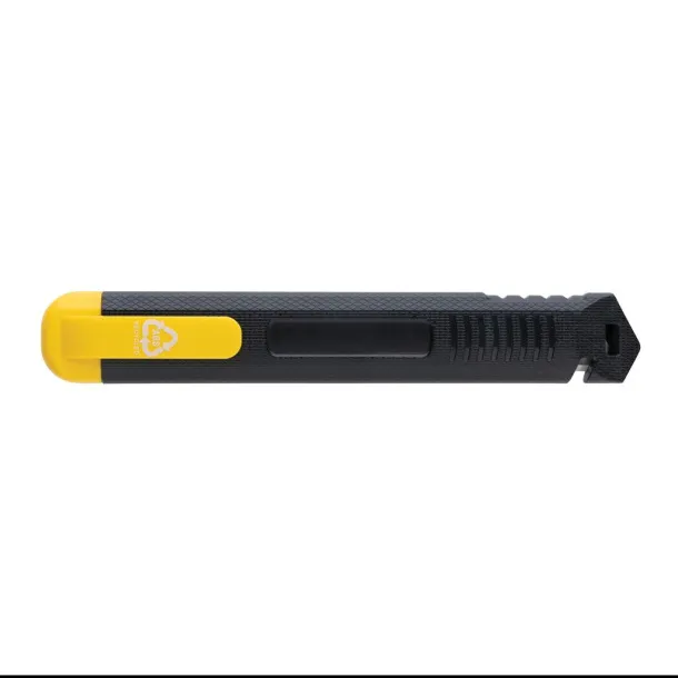  Refillable RCS recycled plastic snap-off knife - XD Collection yellow 