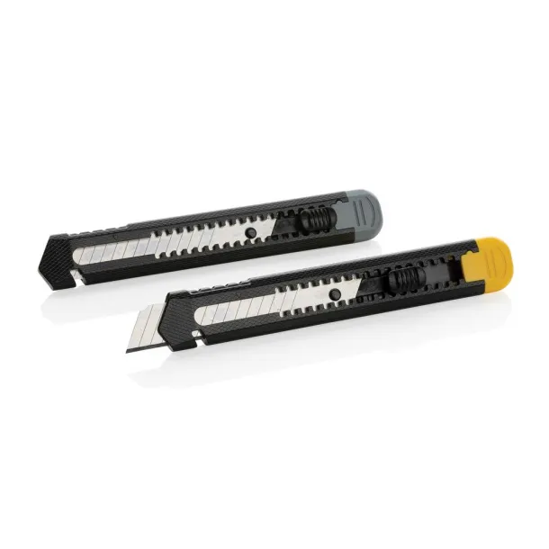  Refillable RCS recycled plastic snap-off knife - XD Collection yellow 