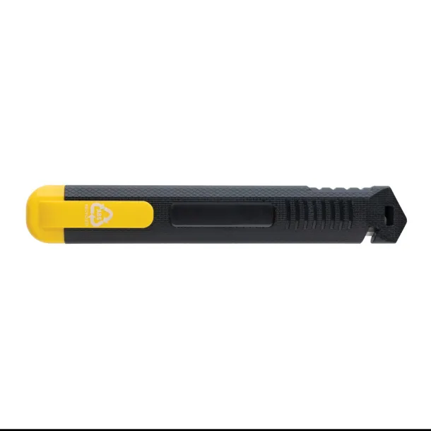  Refillable RCS recycled plastic snap-off knife - XD Collection yellow 