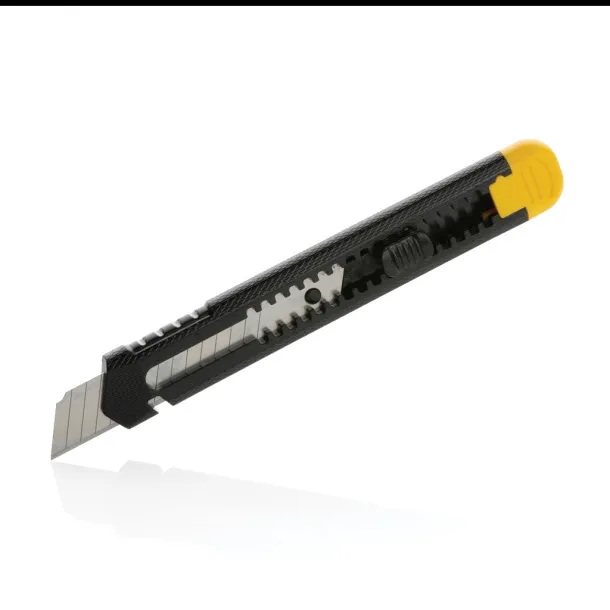  Refillable RCS recycled plastic snap-off knife - XD Collection yellow 