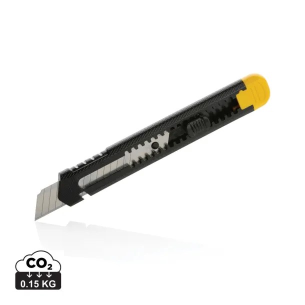  Refillable RCS recycled plastic snap-off knife - XD Collection yellow 