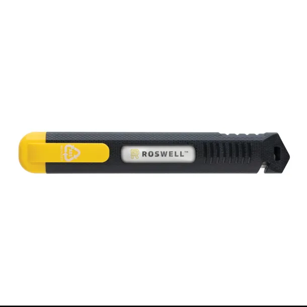  Refillable RCS recycled plastic snap-off knife - XD Collection yellow 