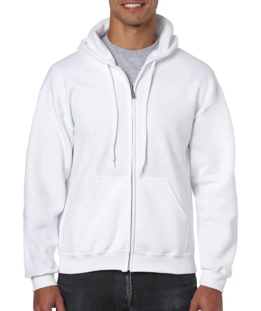  Heavy Blend Adult Full Zip Hooded Sweat - Gildan Bijela