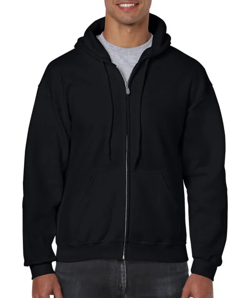  Heavy Blend Adult Full Zip Hooded Sweat - Gildan Black