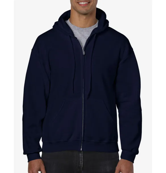  Hoodie s patentnim zatvaračem, 271 g/m² - Gildan Mornarsko plava